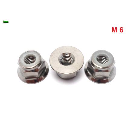 Tytanowa nakrętka samokontrująca samohamowna kołnierz din 6926 m6 grade 5